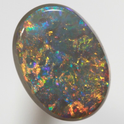 SOLID SEMI BLACK OPAL Floral Harlequin pattern. Golden copper orange and fire red always SEE VIDEO